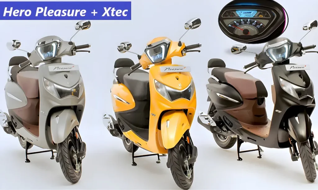 Hero Pleasure + Xtec स्कूटी लाये 2,731रुपये की स्टार्टिंग EMI में ,जाने कीमत क्या है 2 Hero Pleasure + Xtec स्कूटी लाये 2,731रुपये की स्टार्टिंग EMI में