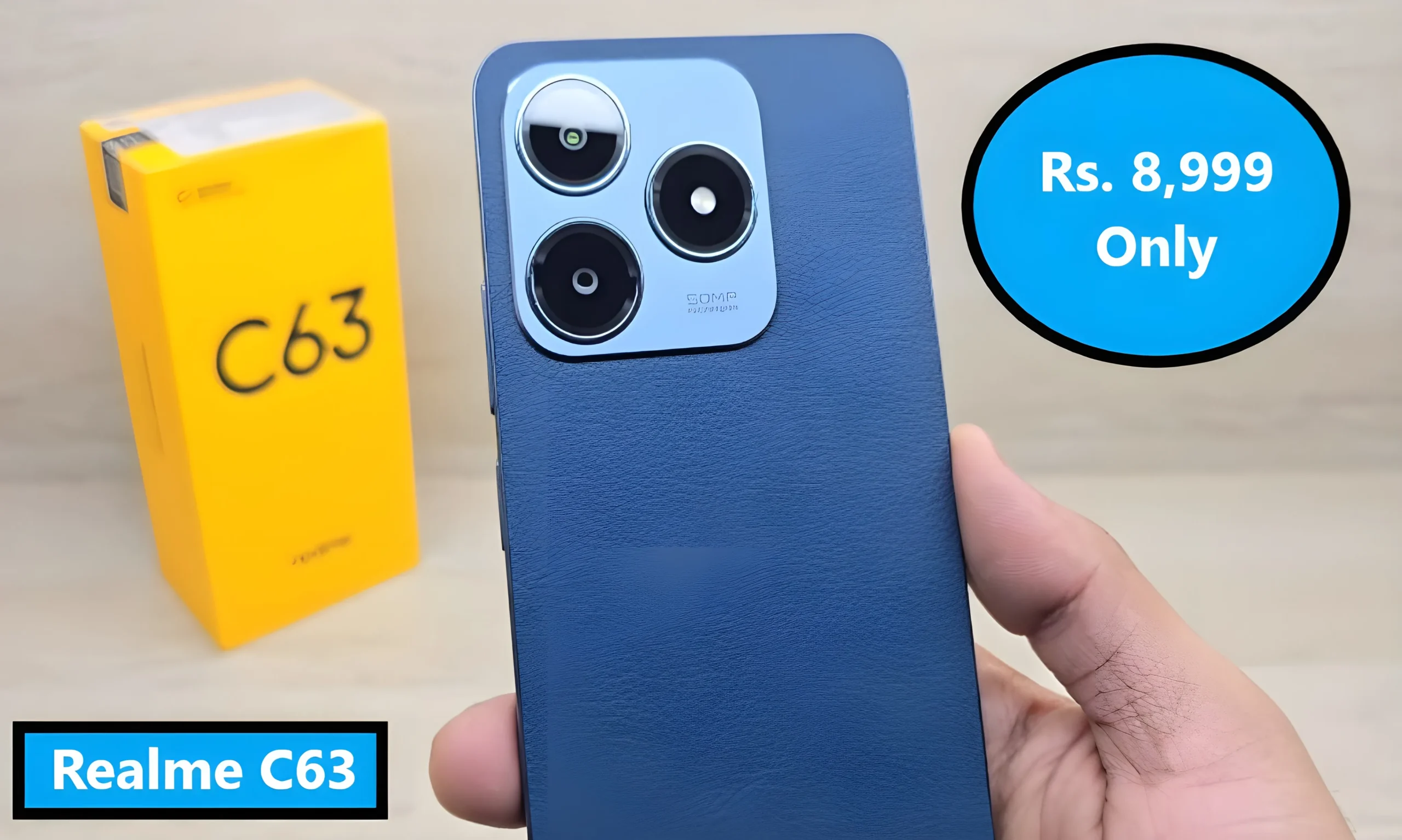 Realme के इस मोबाइल Realme C63 मोबाइल फ़ोन को खरीदे मात्र Rs. 8,999रुपये में